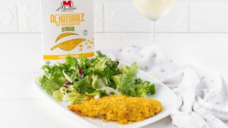 Cod fillets in a corn couscous crust