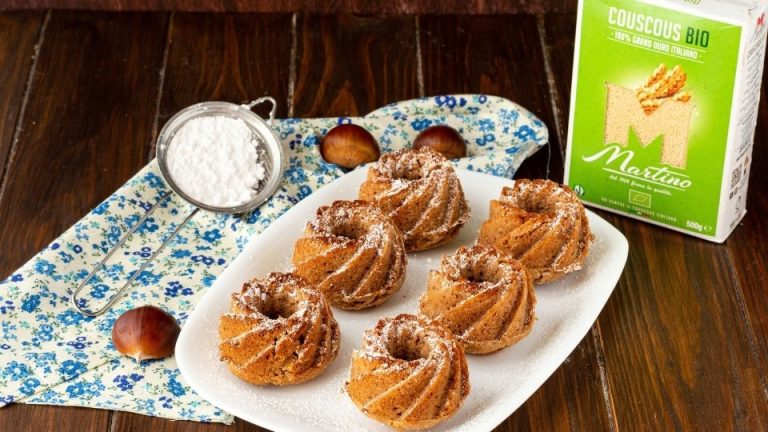 Couscous and Chestnut Donuts