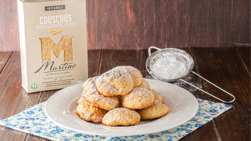 Soft whole wheat couscous cookies