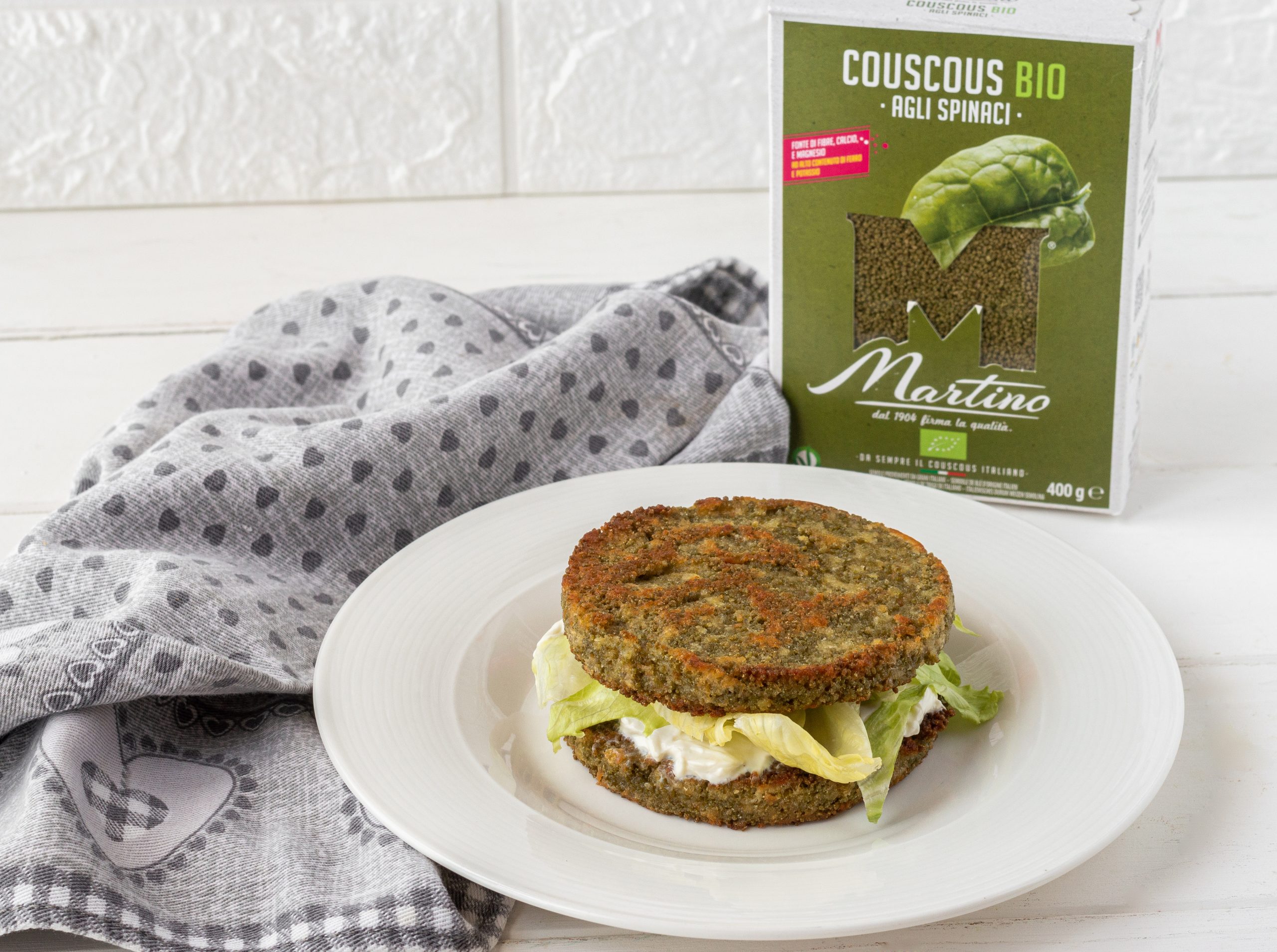 Spinach Couscous Toast