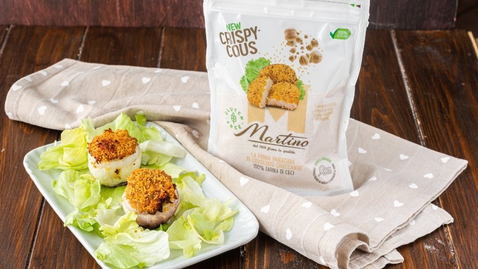 Tuna-Stuffed Onions Gratinated with Couscous