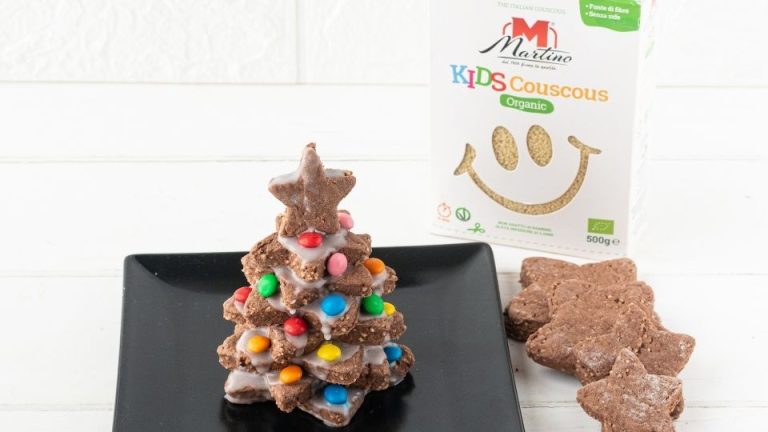 Christmas Tree Cookies with Couscous