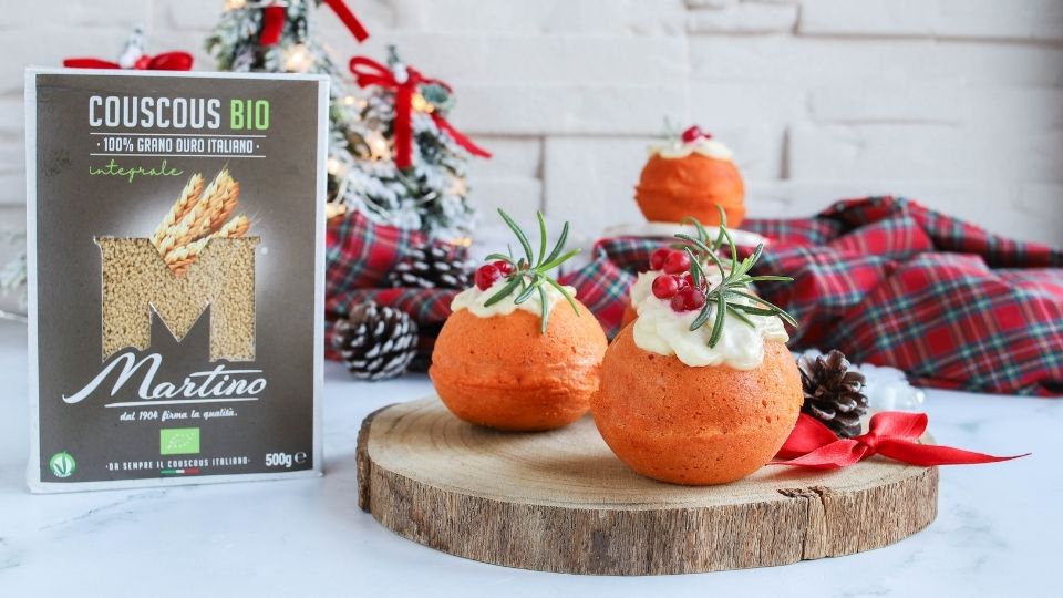 Savory Christmas Balls with Couscous