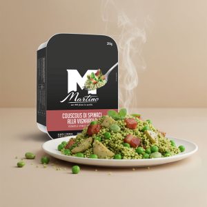 Couscous di spinaci alla vignarola