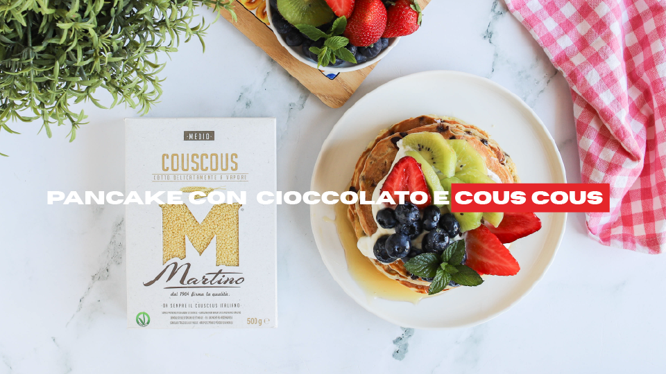 Pancake con cioccolato e cous cous