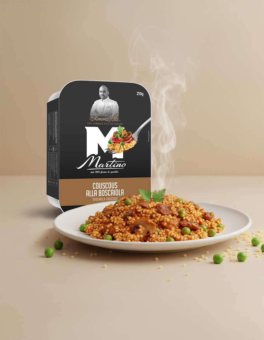 Couscous with woodland sauce