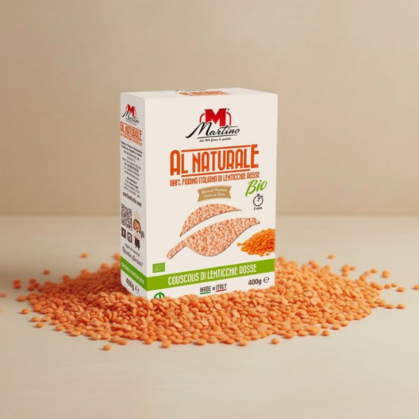 Couscous Al Naturale Bio Lenticchie Rosse