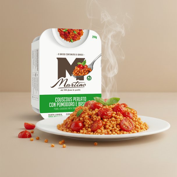 Couscous perlato pomodoro e basilico
