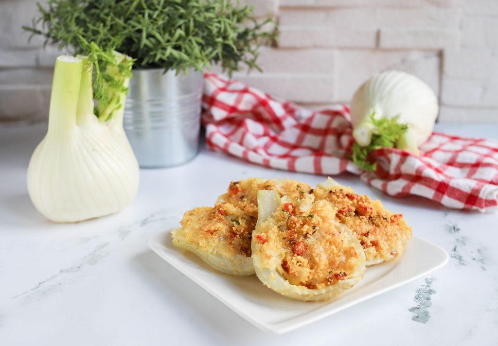 FINOCCHI RIPIENI DI COUSCOUS DI MAIS AL FORNO