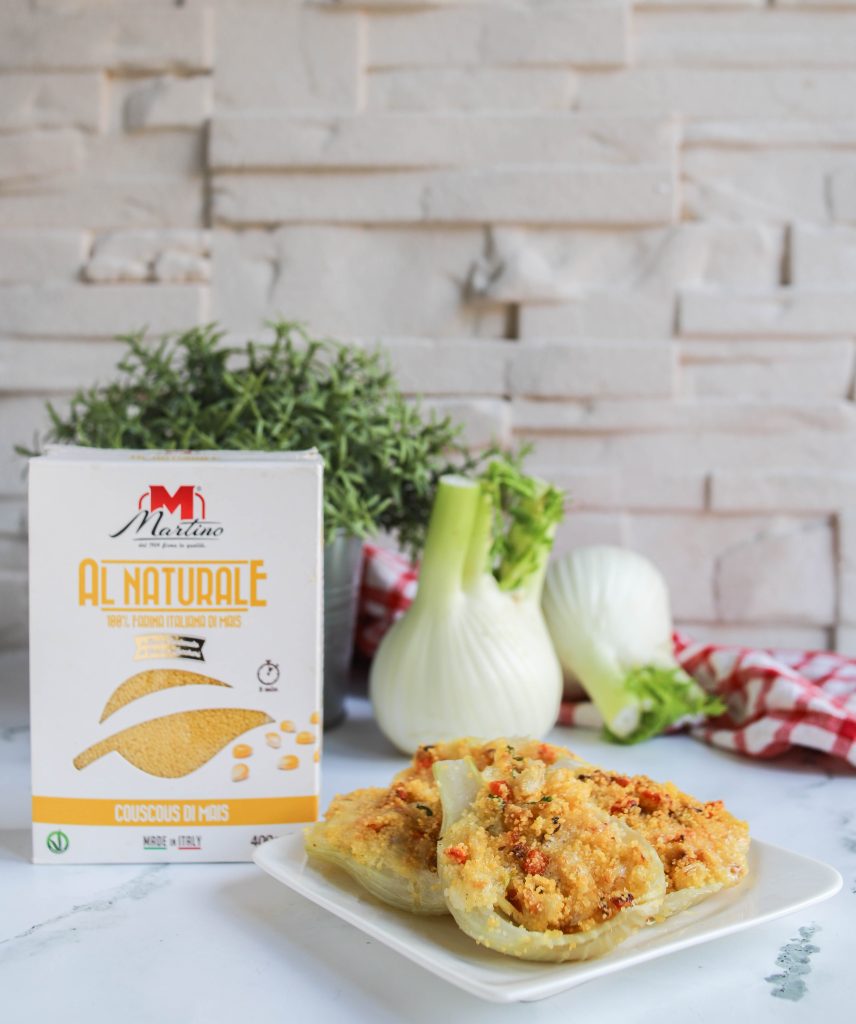 FINOCCHI RIPIENI DI COUSCOUS DI MAIS AL FORNO