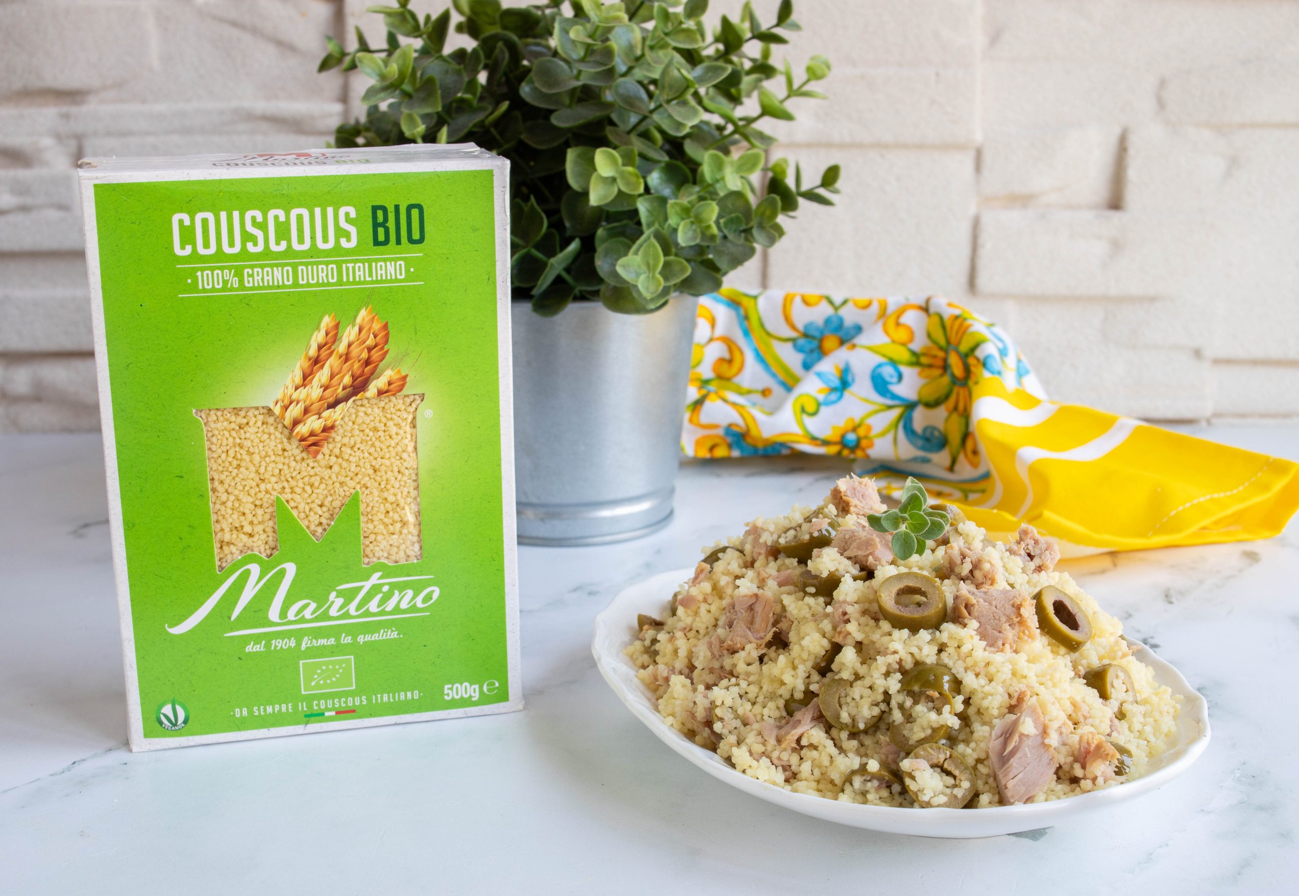 COUS COUS BIO CON TONNO E OLIVE