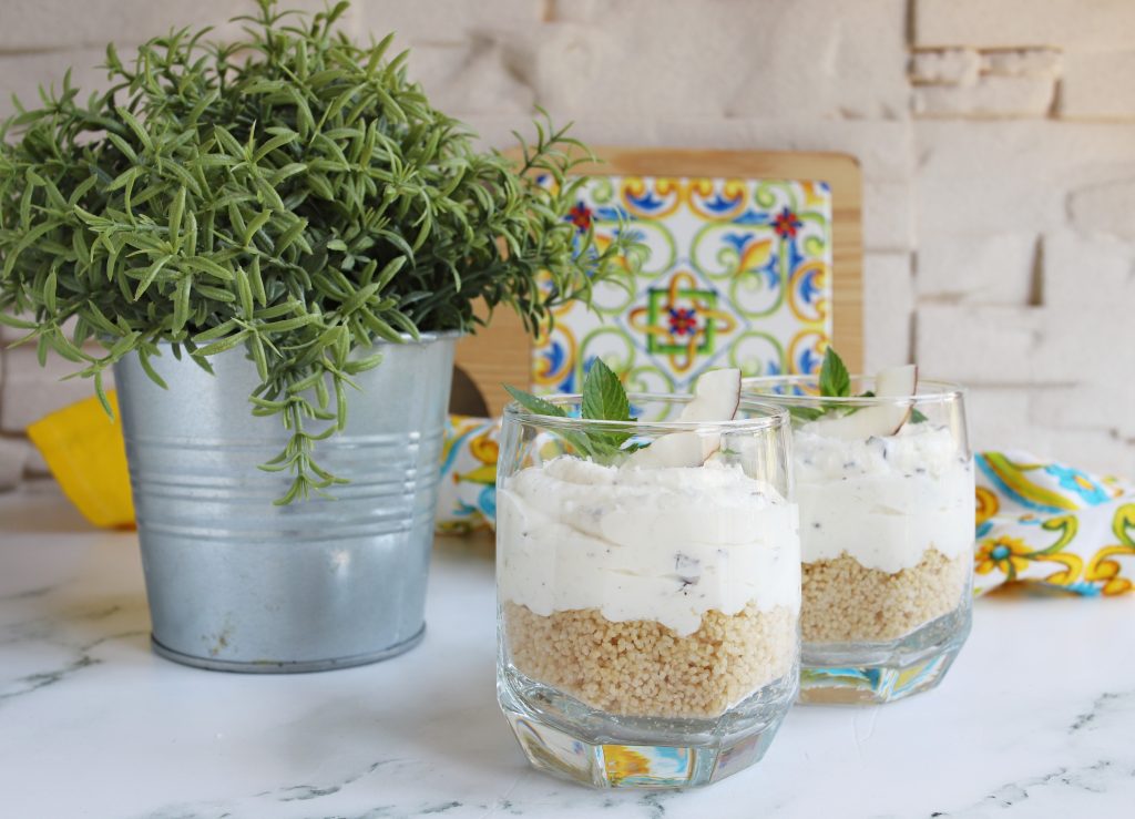 LIGHT COCONUT CUPS WITH WHOLE-GRAIN COUSCOUS
