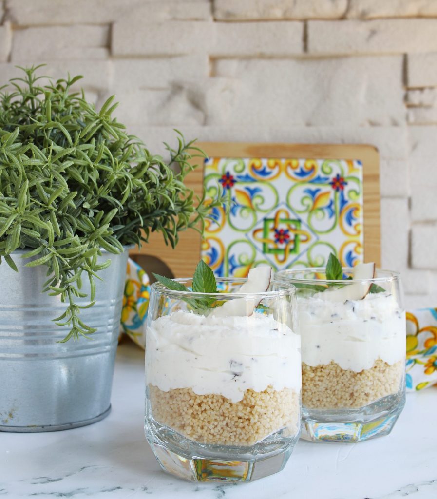 LIGHT COCONUT CUPS WITH WHOLE-GRAIN COUSCOUS