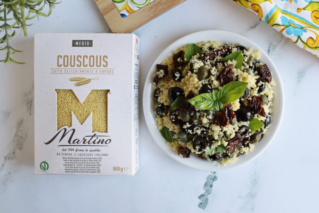 COUSCOUS CON POMODORI SECCHI E OLIVE