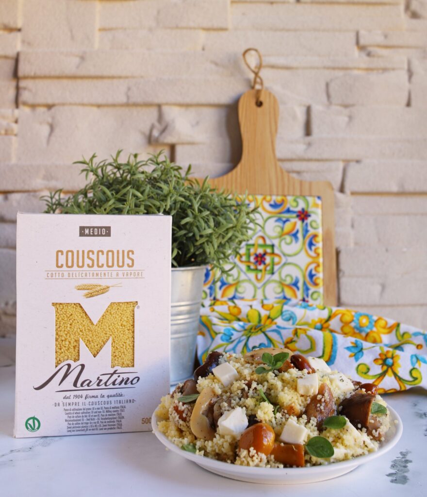 COUSCOUS CON FUNGHI E MOZZARELLA